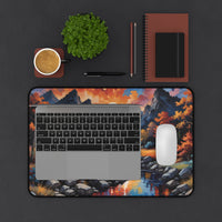 Autumn Mountain River Landscape Deck Mat