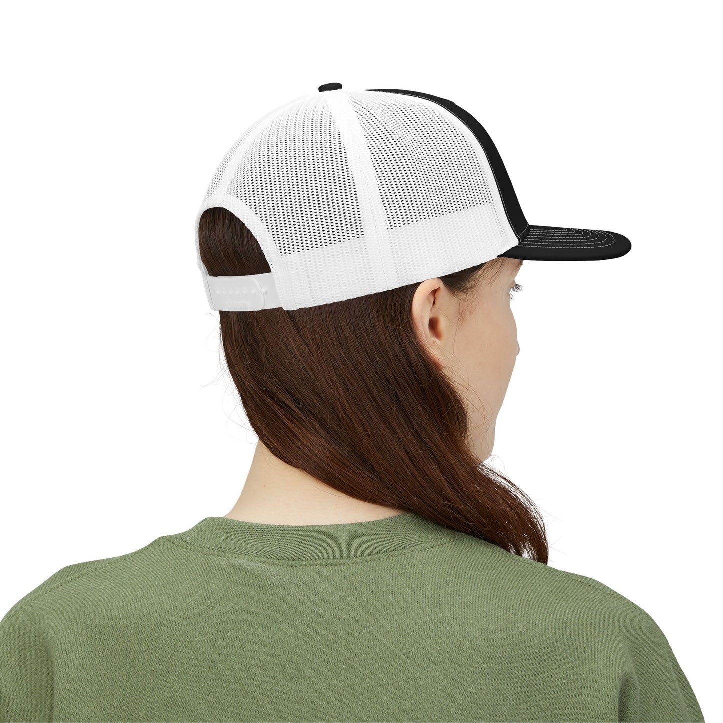 Personalized Embroidered Floral Name Trucker Cap