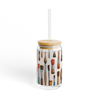 Artist Paintbrush Sipper Glass