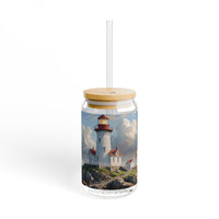 Coastal Lighthouse Sipper Glass