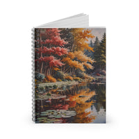 Autumn Lakeside Spiral Notebook Journal