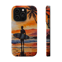 Tropical Sunset Surf Magnetic Tough Phone Case