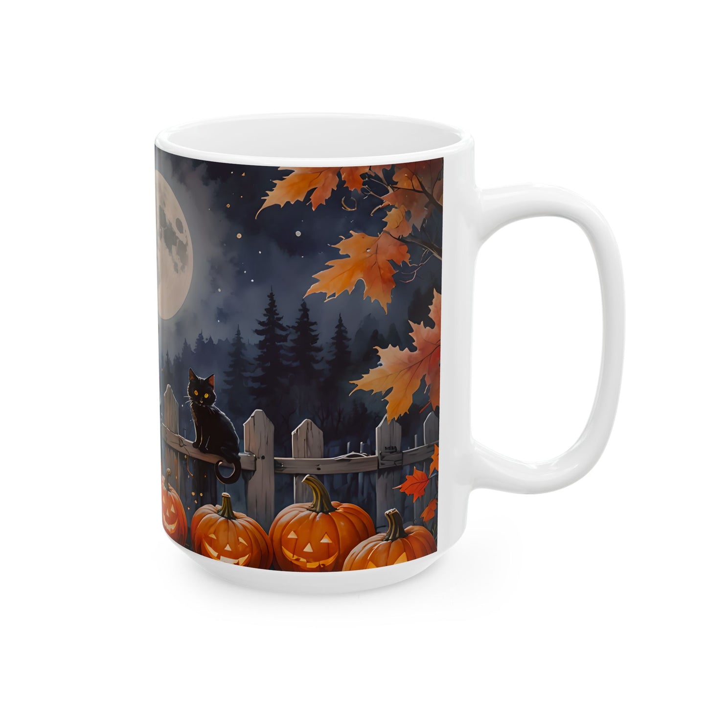 Cute Witch Stirring Cauldron Mug