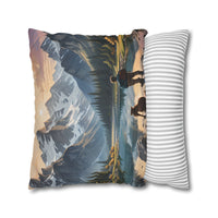 Lake and Mountain Reverie Pillow Cover