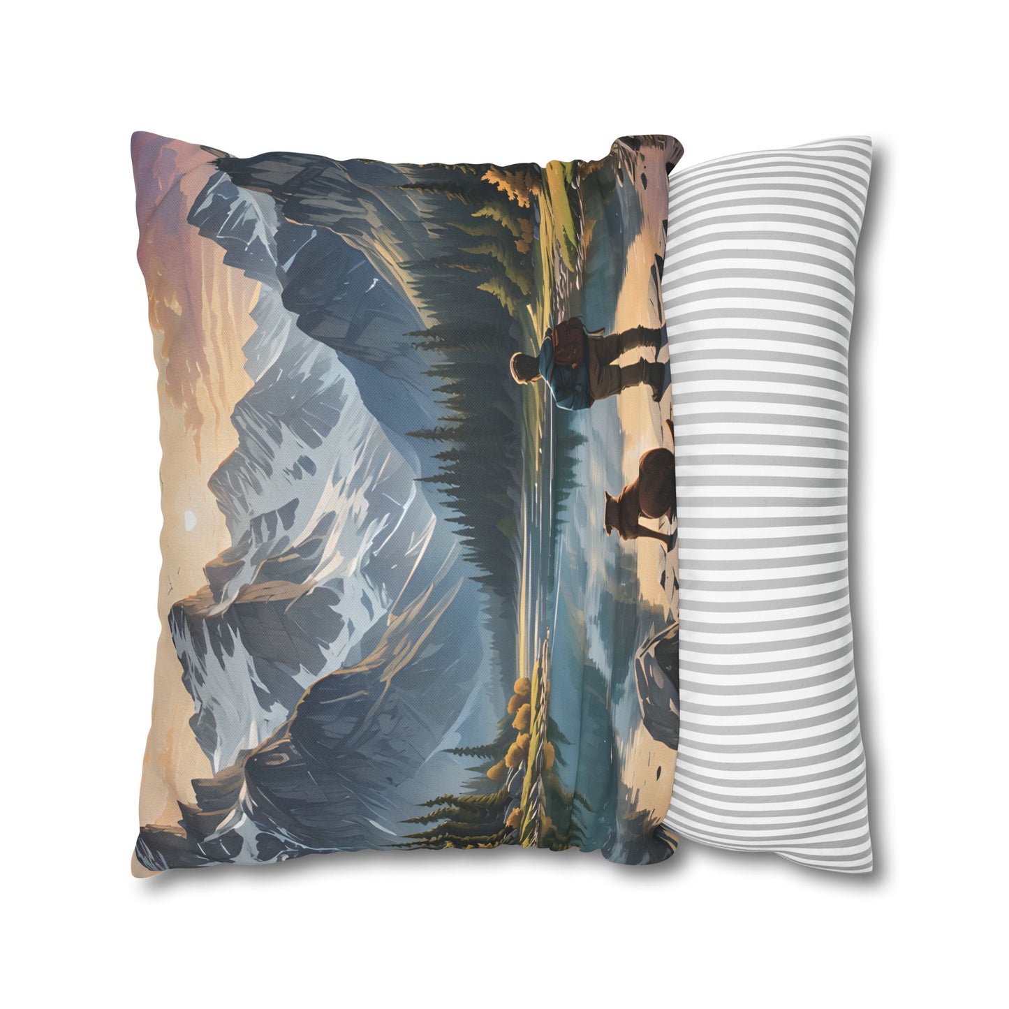 Lake and Mountain Reverie Pillow Cover