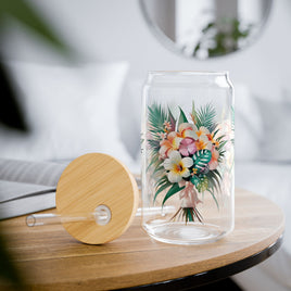 Tropical Bouquet Sipper Glass