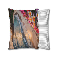 Plumeria Beach Sunset Pillowcase