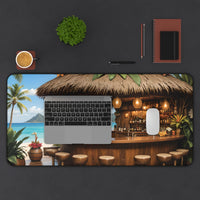 Tropical Island Beach Bar Desk Mat