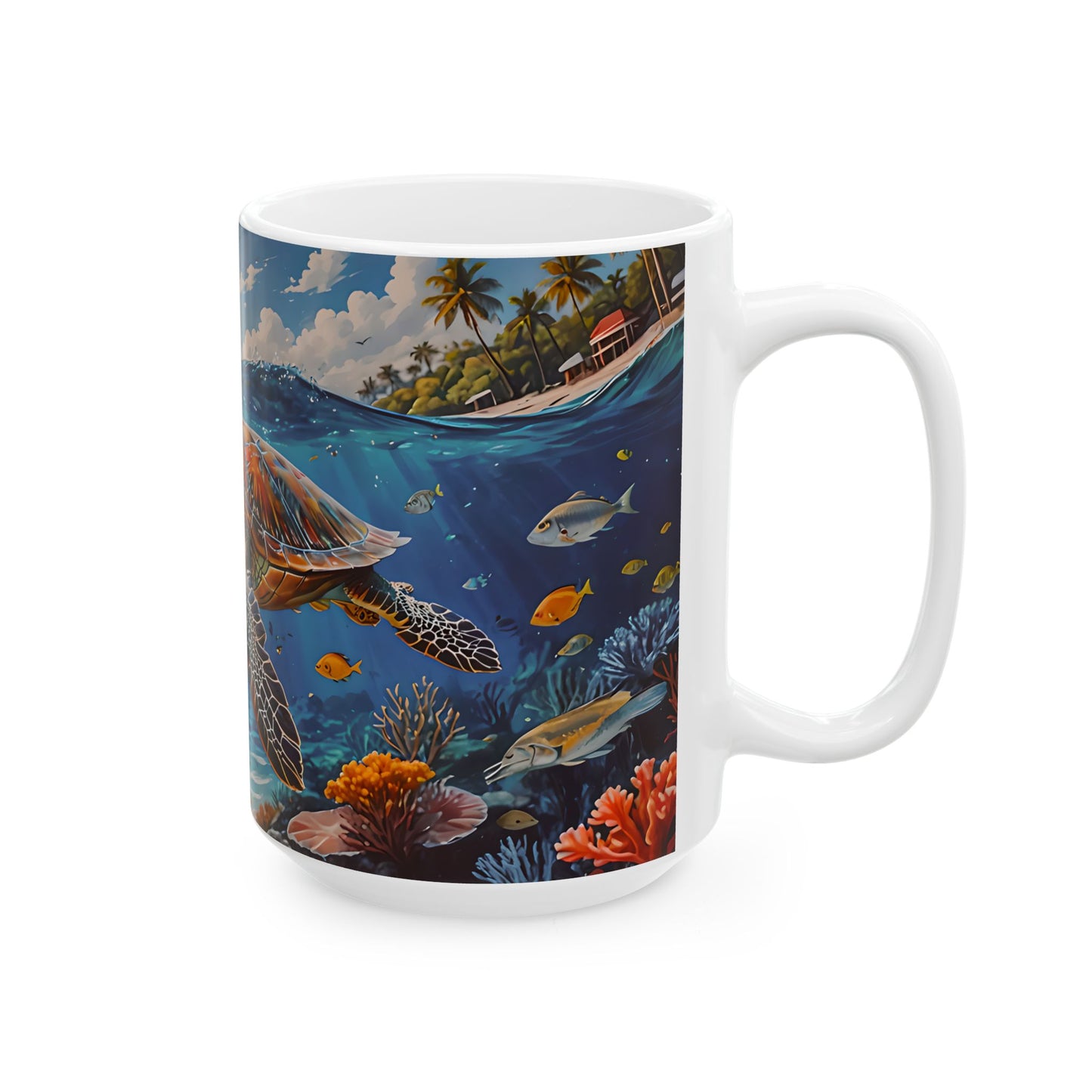 Sea Turtle Ocean Ceramic Mug