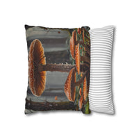 Mushroom Forest Decorative Pillowcase