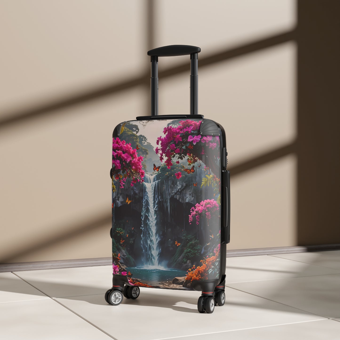Tropical Waterfall Cabin Suitcase