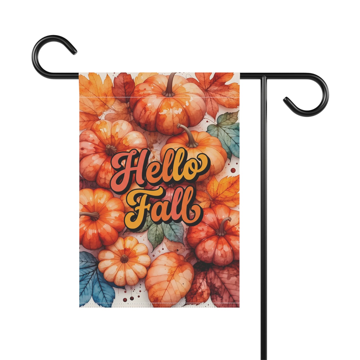Hello Fall Pumpkin Garden Flag