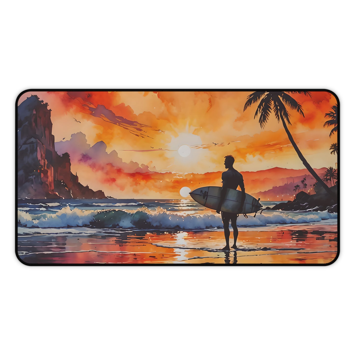 Sunset Surf Desk Mat