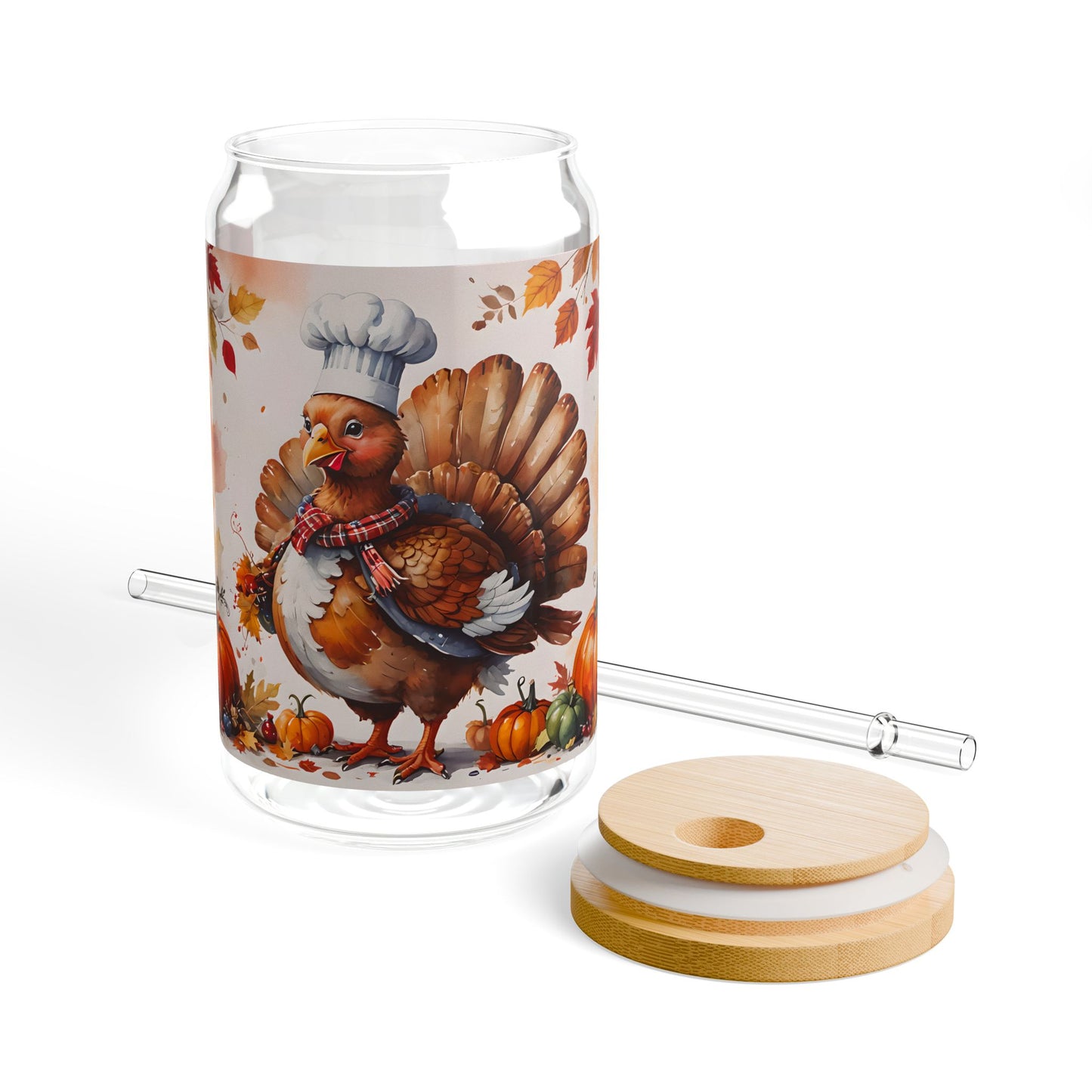 Thanksgiving Turkey Sipper Glass