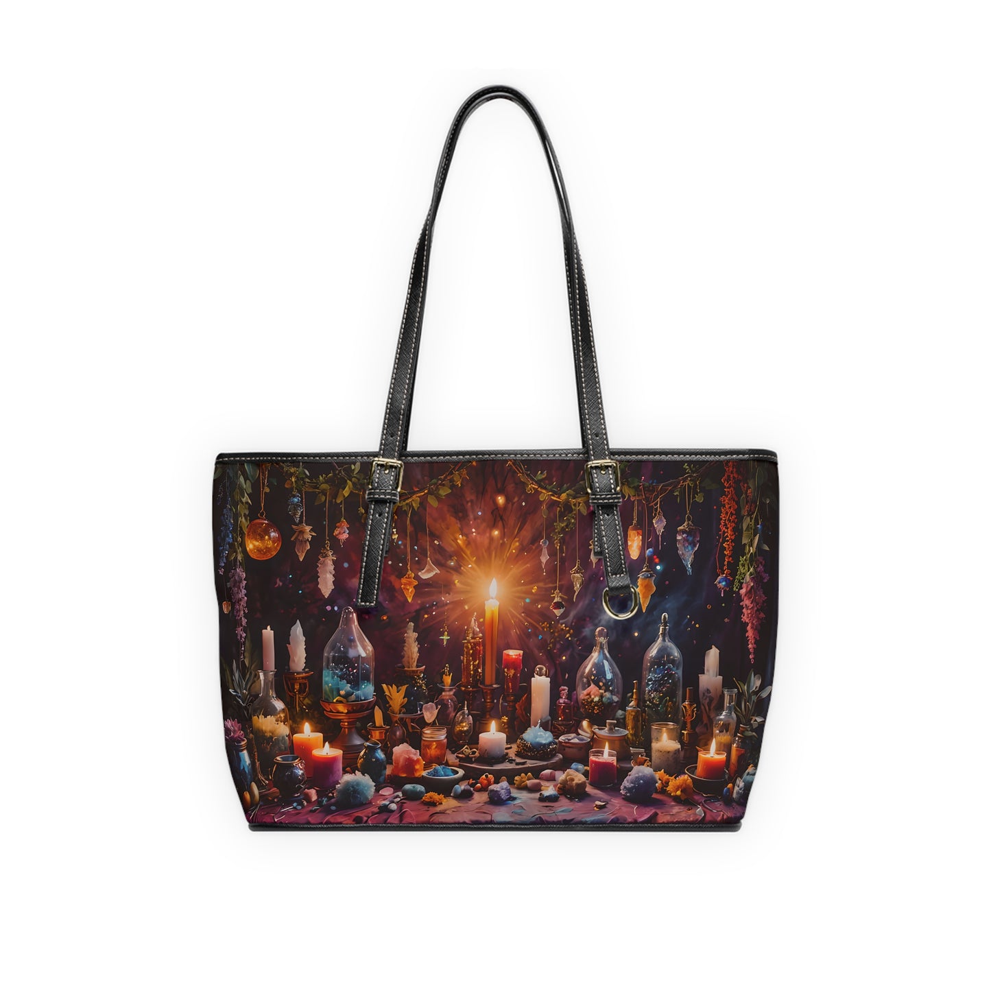 Mystic Altar PU Leather Shoulder Bag