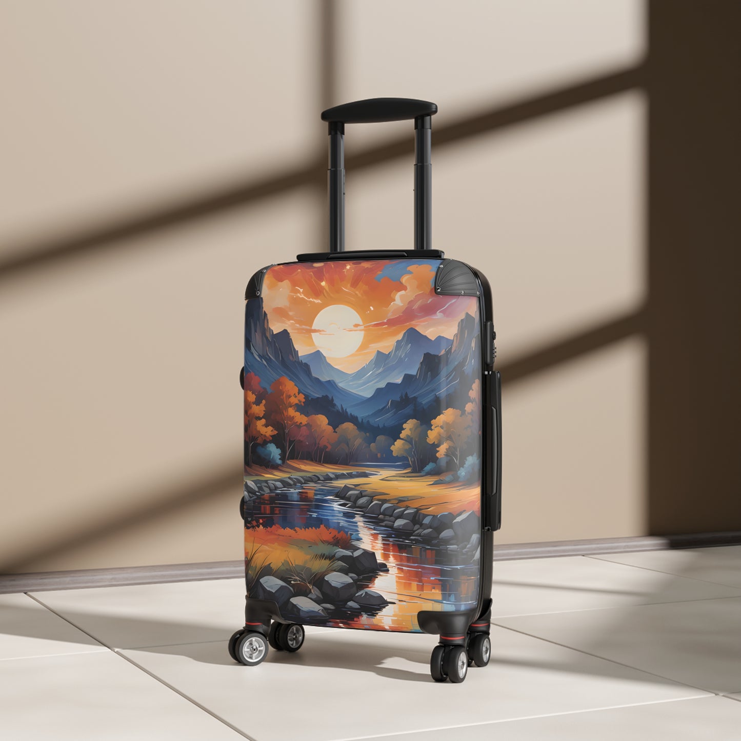 Scenic Mountain Adventure Travel Suitcase