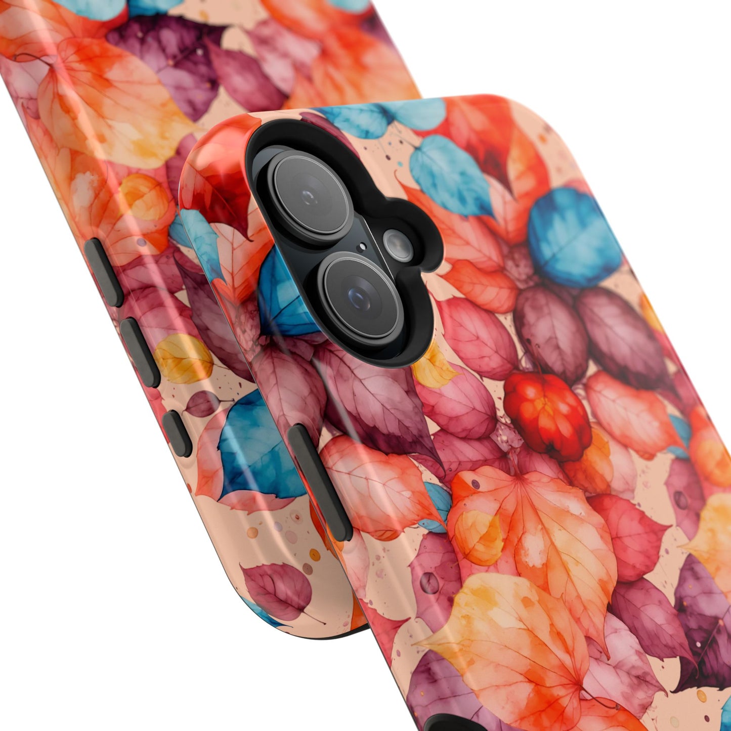 Watercolor Autumn Leaves Magnetic Phone Case