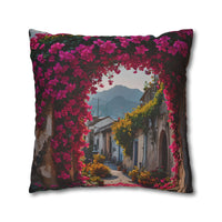 Floral Village Arch Pillowcase
