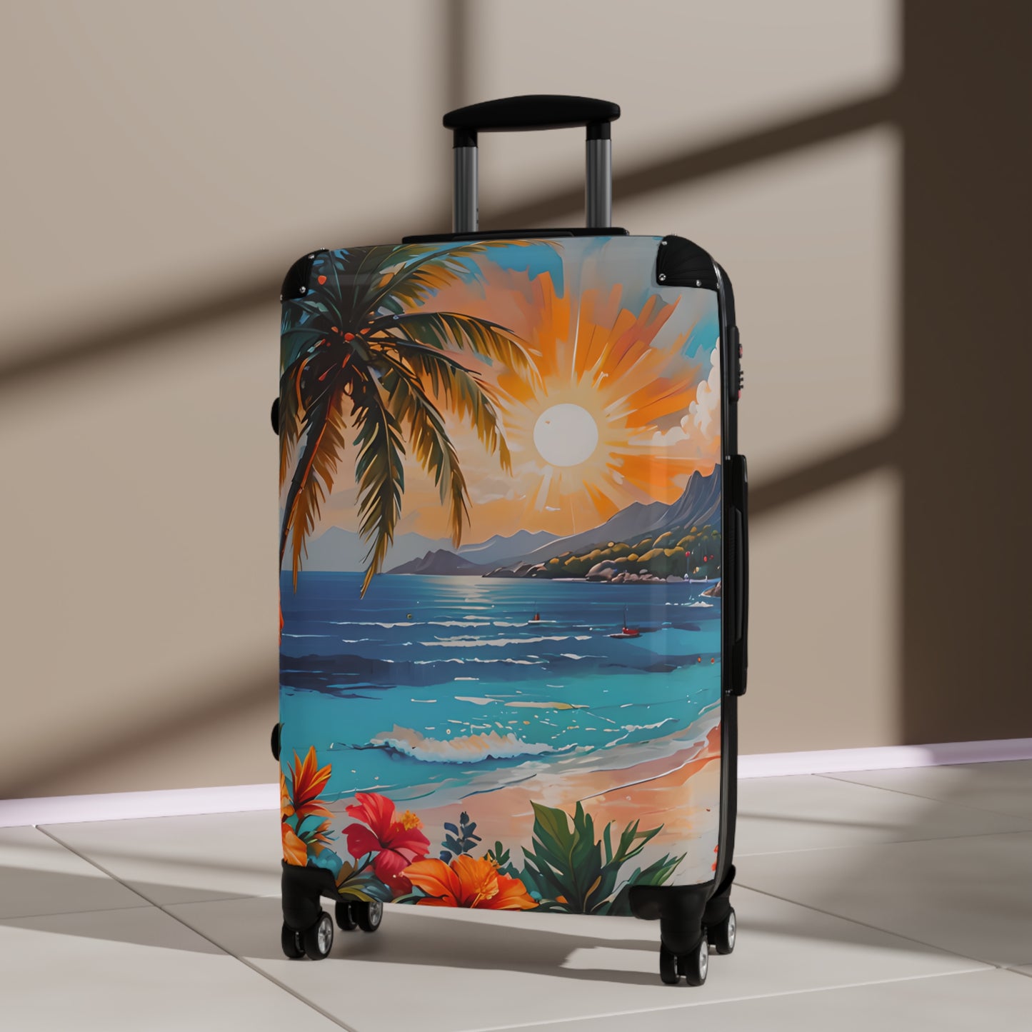 Tropical Sunset Cabin Suitcase