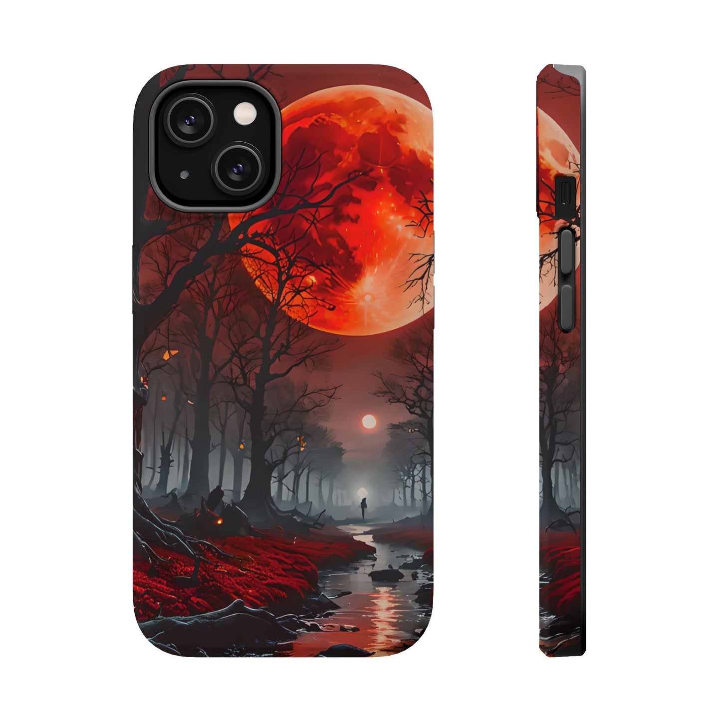 Red Moon Forest Magnetic Phone Case