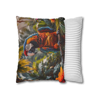 Tropical Macaw Decorative Pillowcase