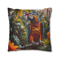 Tropical Macaw Decorative Pillowcase