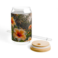 Wild Hibiscus Sipper Glass