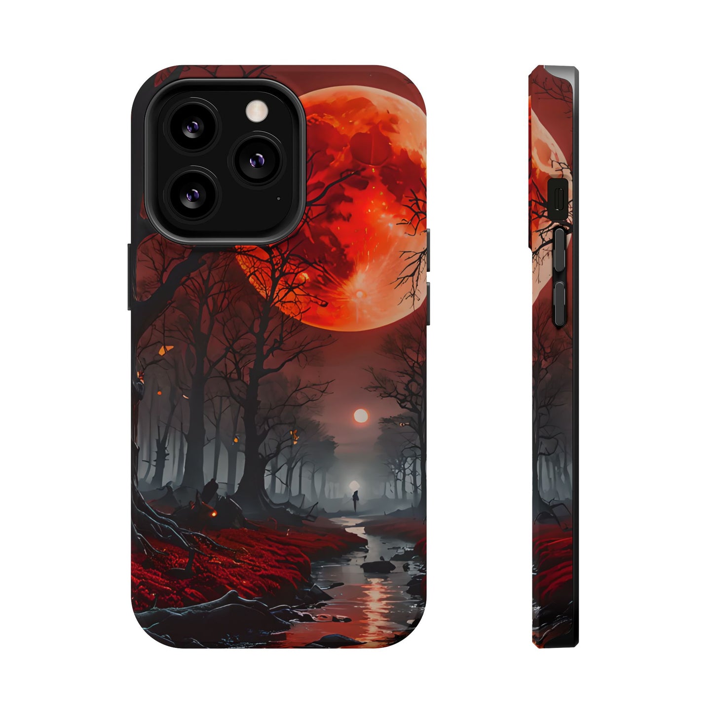 Red Moon Forest Magnetic Phone Case