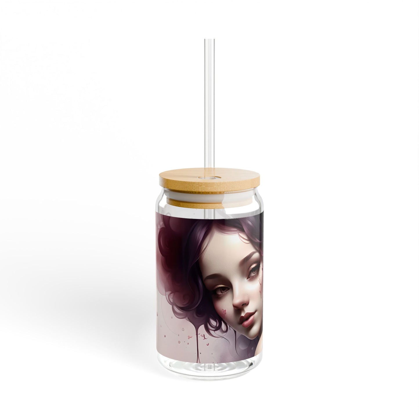 Artistic Portrait in Wine Sipper Glass