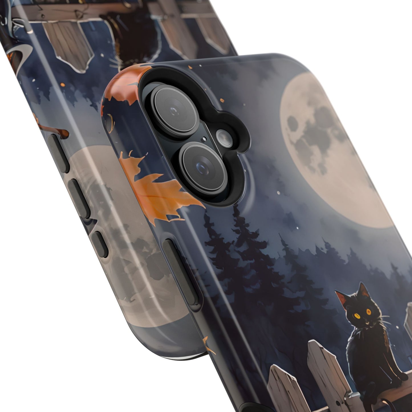 Black Cat Pumpkin Magnetic Phone Case