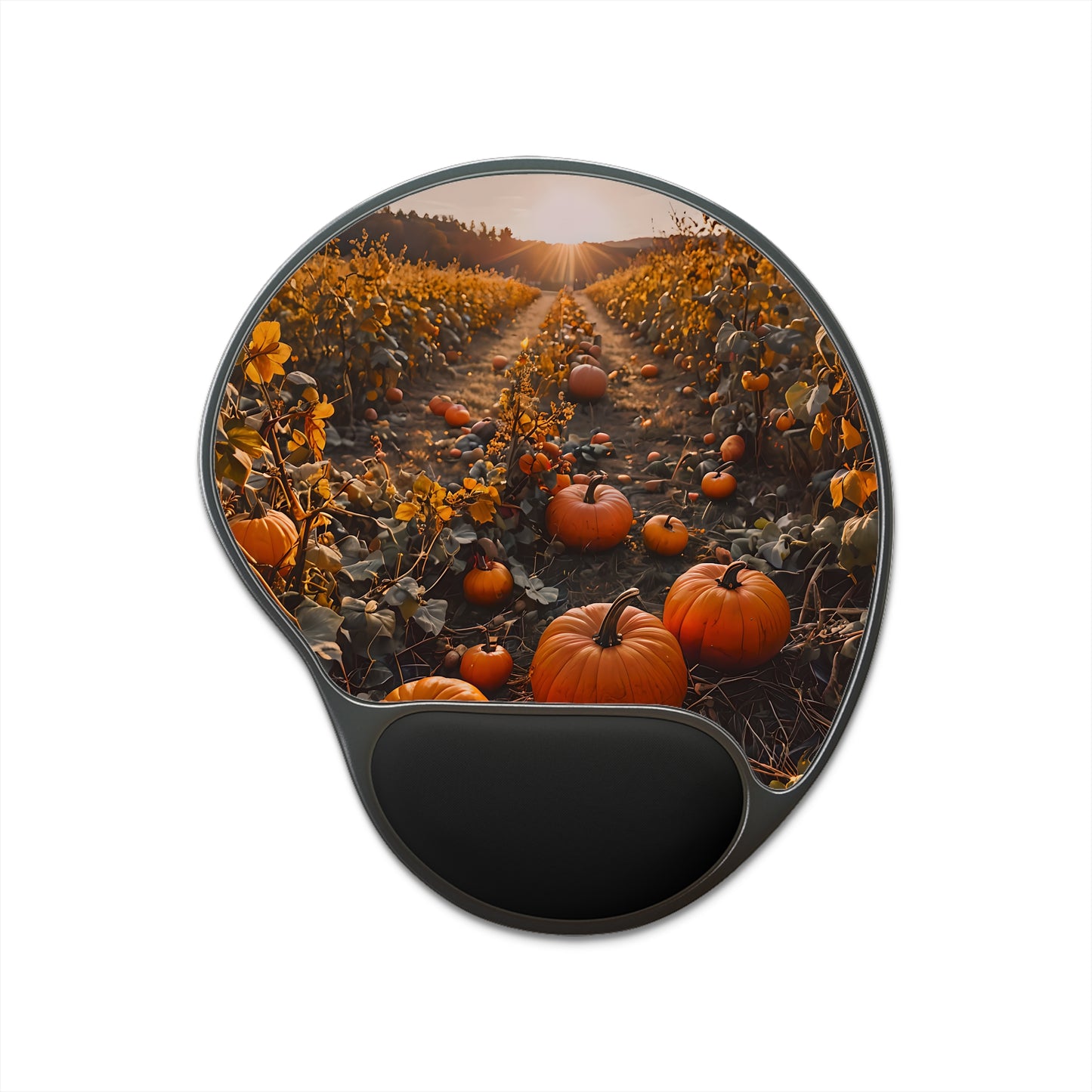 Pumpkin Patch Wrist Rest Mouse Pad