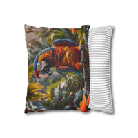 Tropical Macaw Decorative Pillowcase