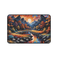 Autumn Mountain River Landscape Deck Mat