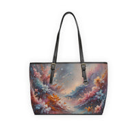 Floral Dreamscape PU Shoulder Bag