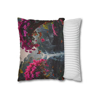 Floral Waterfall Garden Pillowcase