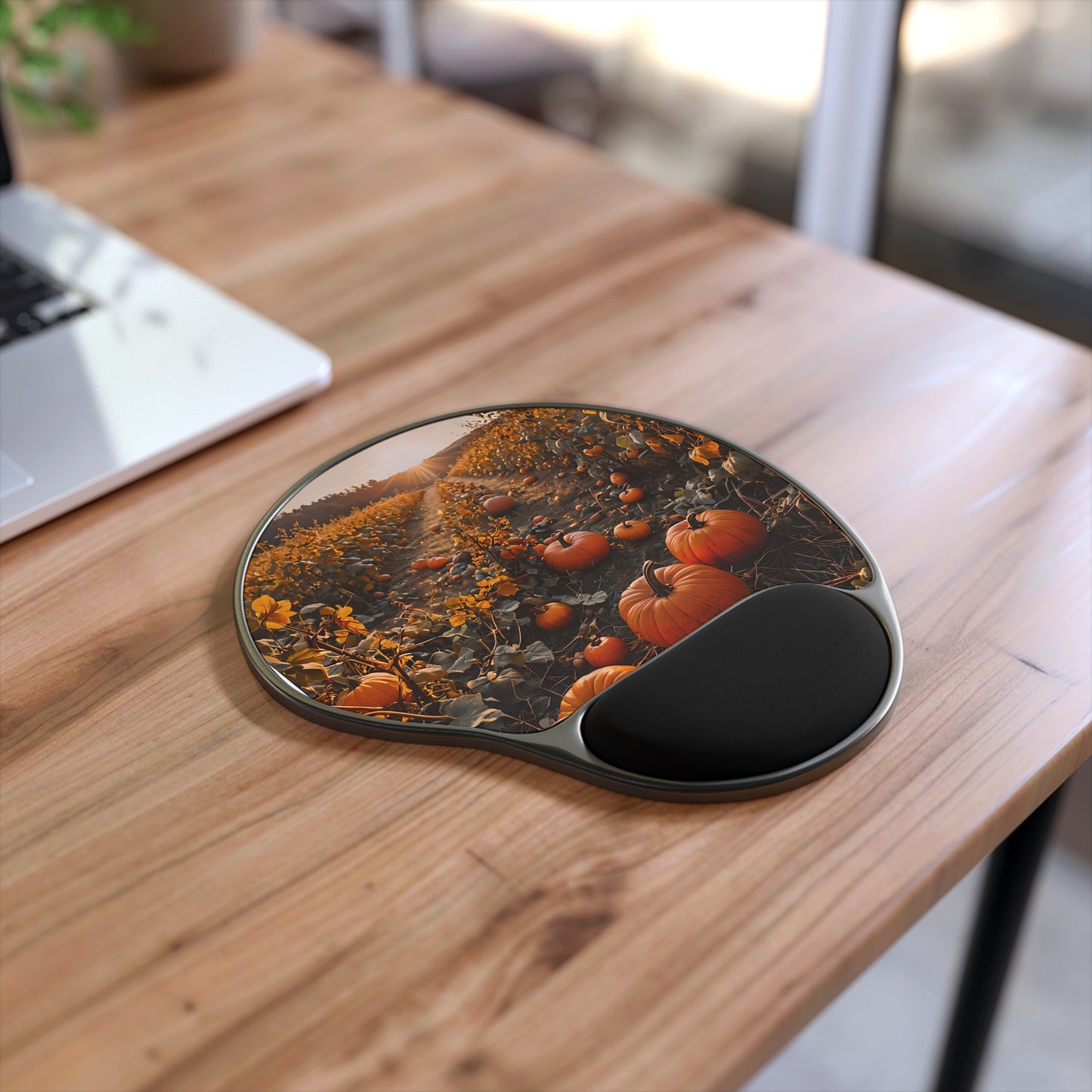 Pumpkin Patch Wrist Rest Mouse Pad