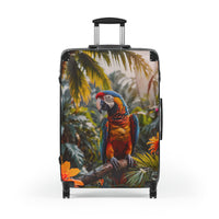 Macaw in Jungle Cabin Suitcase