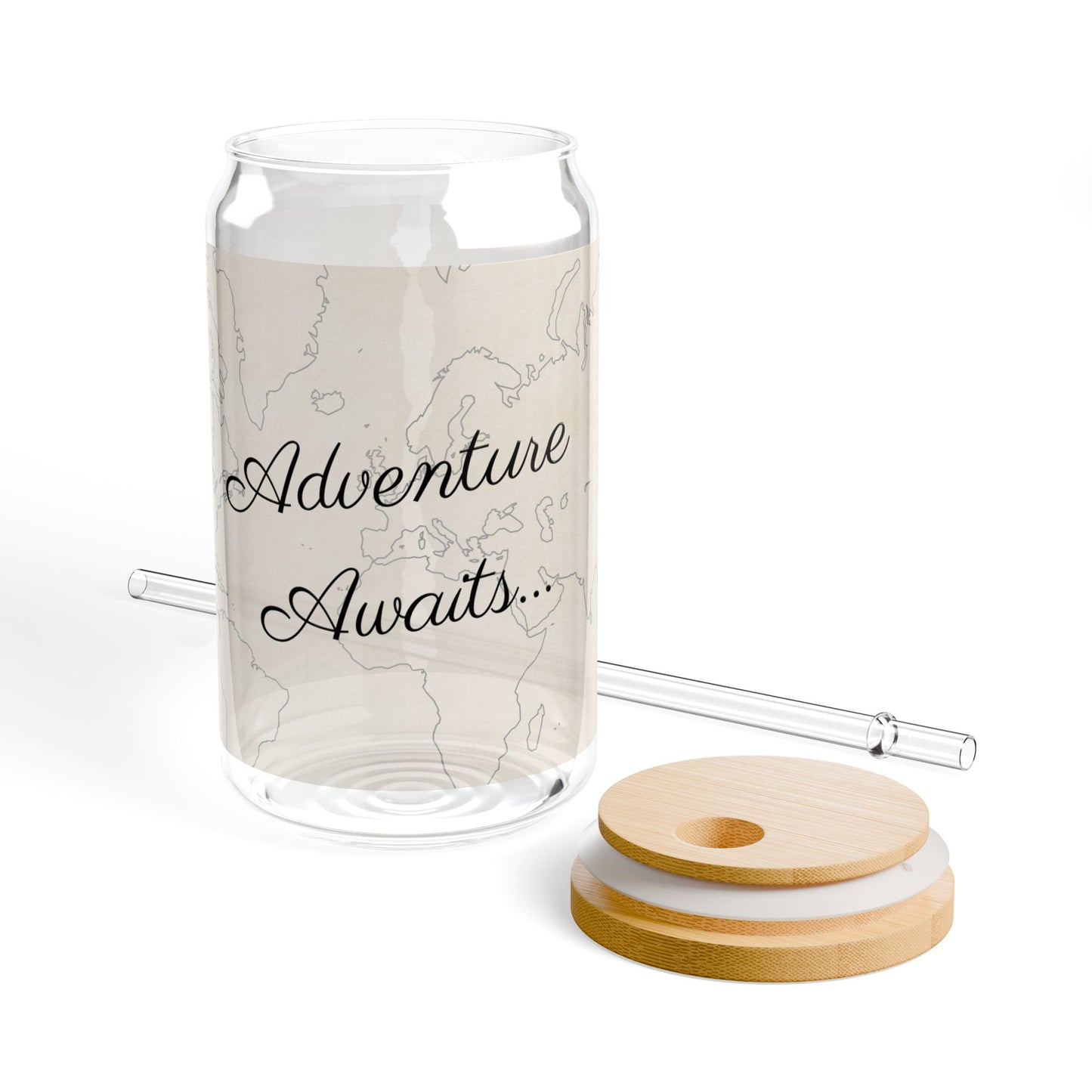 Customize World Map Escapade Sipper Glass