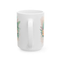 Tropical Bride Floral Ceramic Mug