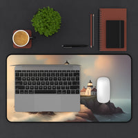 Serene Coastal Lighthouse Desk Mat
