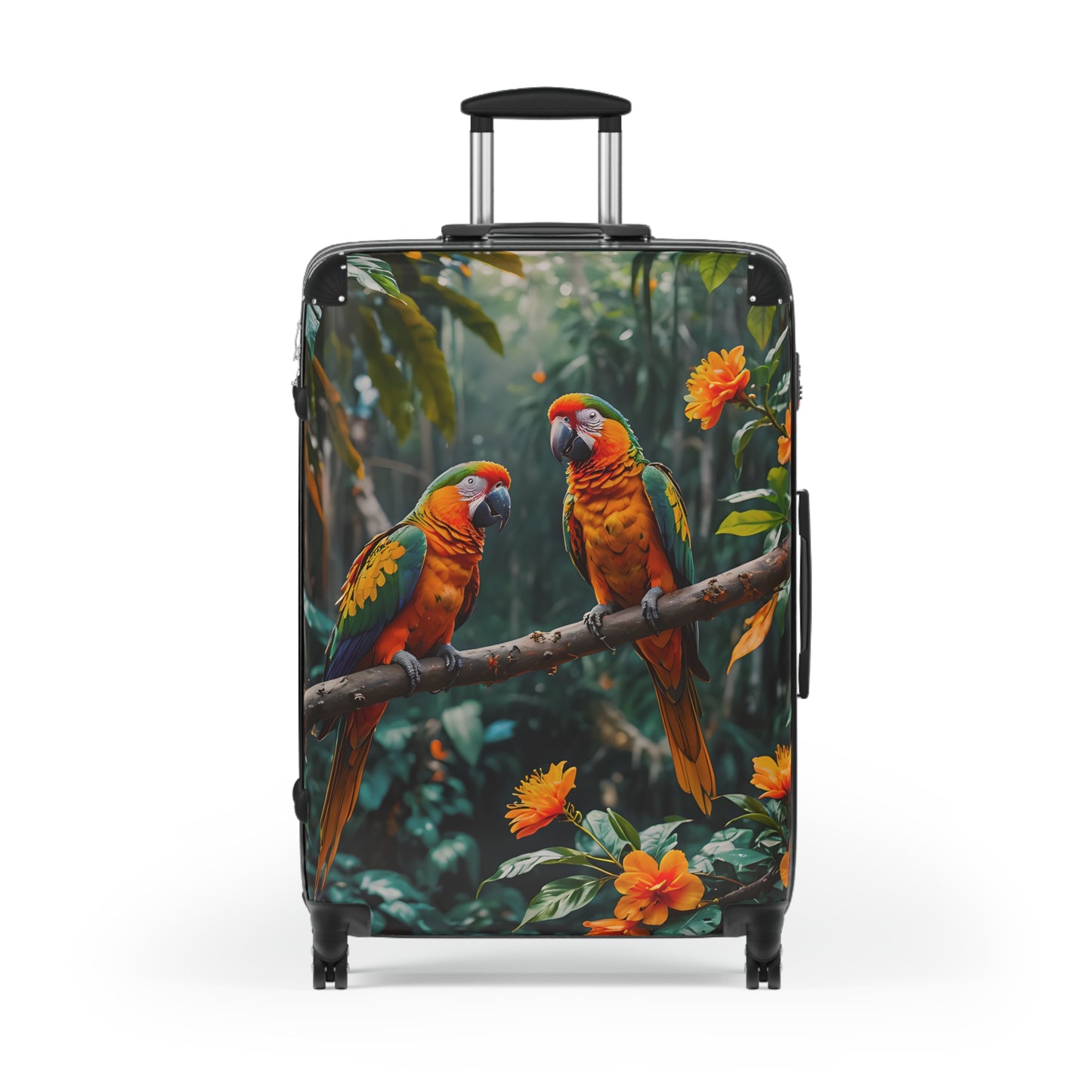 Tropical Parrot Cabin Suitcase