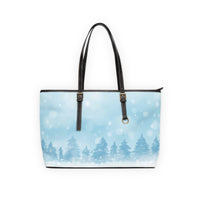 Winter Forest PU Leather Shoulder Bag
