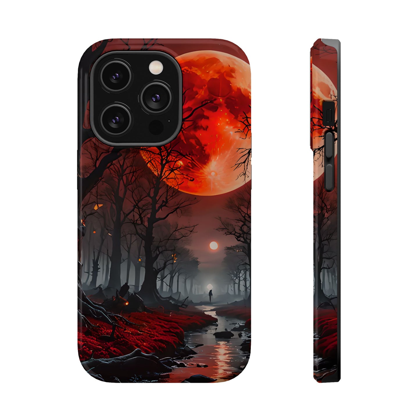 Red Moon Forest Magnetic Phone Case