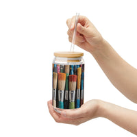 Artist Paintbrush Sipper Glass