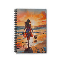 Sunset Beach Walk Notebook Journal