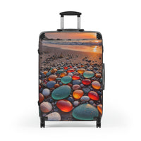 Colorful Sea Glass Cabin Suitcase