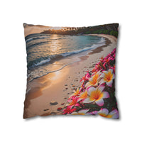 Plumeria Beach Sunset Pillowcase