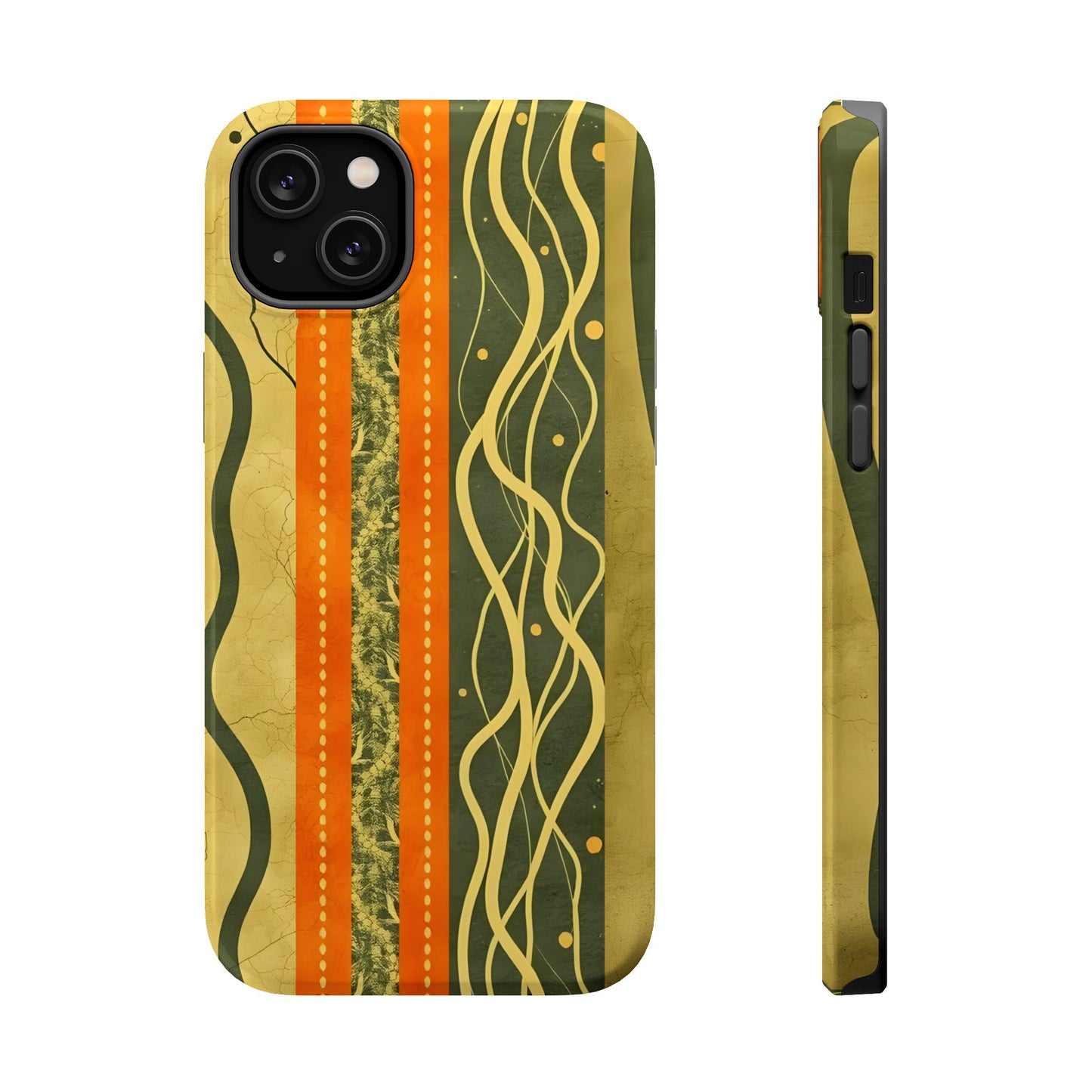 Autumn Colors Stripes Magnetic Phone Case