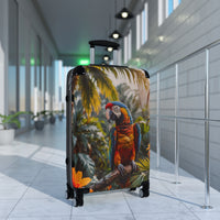 Macaw in Jungle Cabin Suitcase