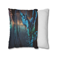 Bioluminescent Waves Decorative Pillowcase